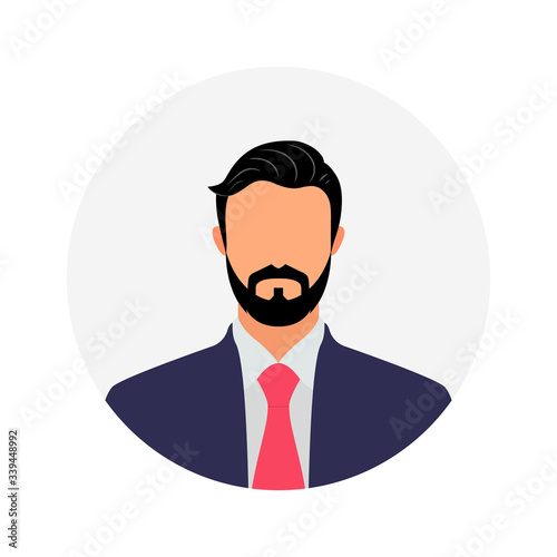 Unknown Male Avatar Profile Image, Businessman Vector
