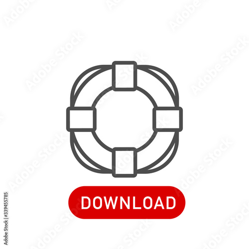 Lifebuoy icon. Stock vector icon