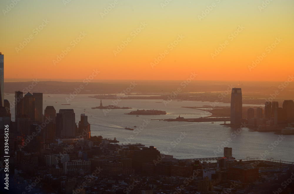 Naklejka premium View of Hudson River