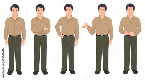 Indian Businessman in various poses