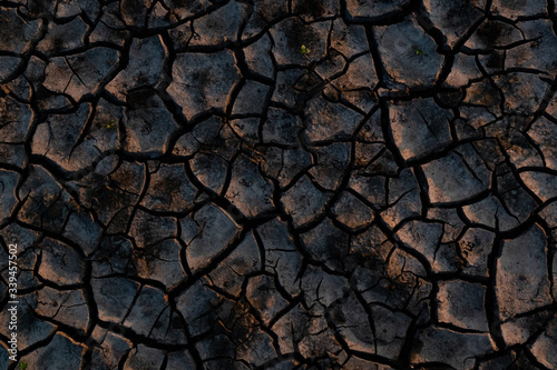 Texture of the dry earth