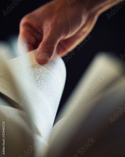 Reading a book