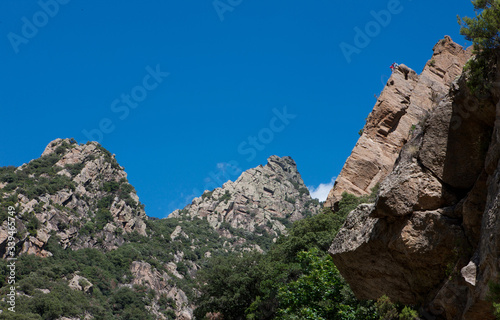 Gorge d'Heric Languedoc France. Rocks. Canyon. Valley