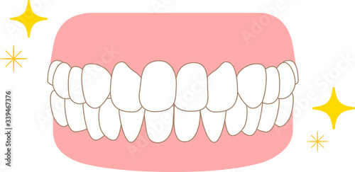Dental care orthodontics healthy illustrations 