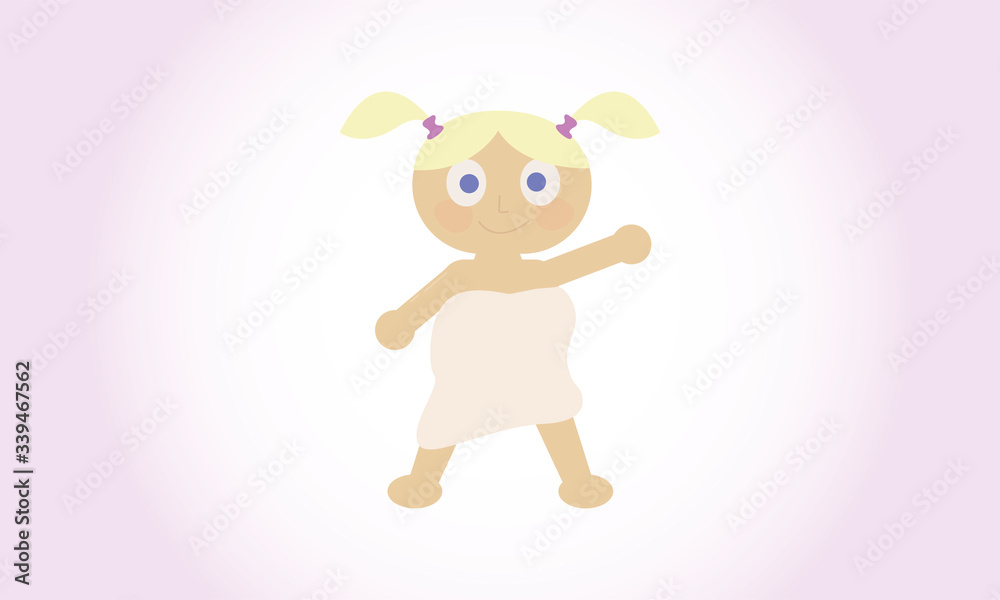 Obraz premium Girl after shower