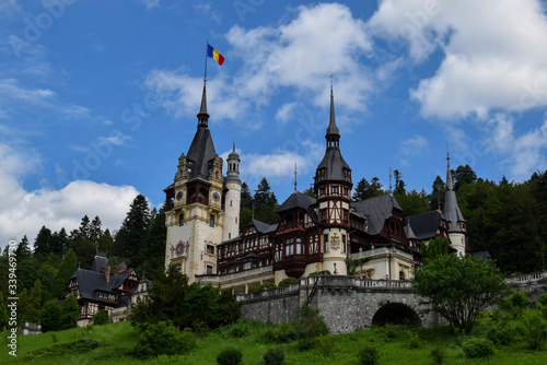 Peles Castle is a masterpiece of German new-Renaissance architecture. Nestled at the foot of the Bucegi Mountains in the picturesque town of Sinaia, built as a summer residence of the kings of Romania