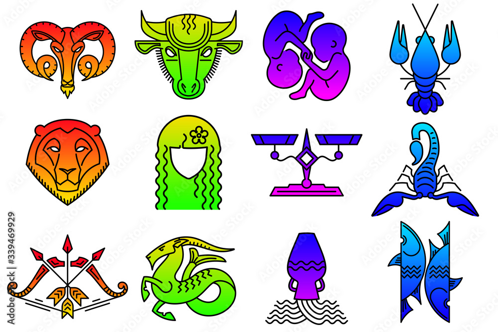 Premium Vector | Girl or women zodiac of virgo logo line art simple  minimalist vector illustration template icon design. horoscope sign  mysticism and astrology symbol