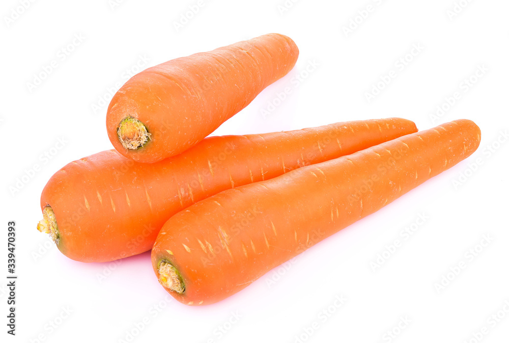 Carrots healthy fresh vegetable from nature isolated on a white background. Carrots healthy fresh vegetable from nature isolated on a white background.