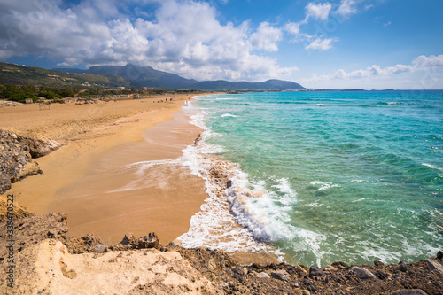 Beautiful beach in Falassarna on Crete, Greece photo