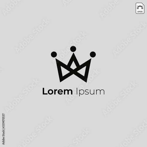 Crown Logo Design in Vector 