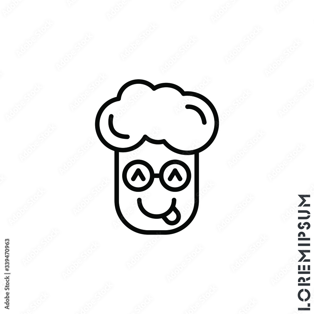 Playful smile boy, man icon. Simple thin line, outline vector of emoji icons for ui and ux, website or mobile application. isolated smiley with tongue out icon Playful smile boy, man icon. Simple thin line, outline vector of emoji icons for ui and ux, website or mobile application. isolated smiley with tongue out icon