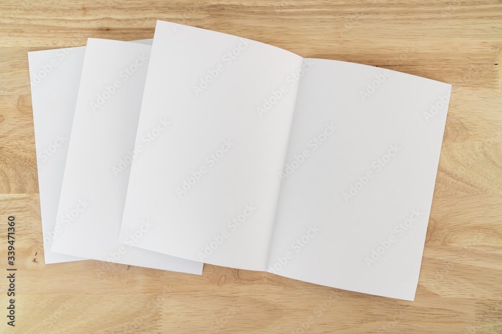 A4 half-fold brochure blank white template for mock up and presentation design. A4 half-fold brochure blank white template for mock up and presentation design.