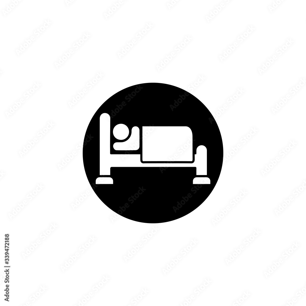 Bed icon, Furniture Vector illustration, flat design. Bed icon, Furniture Vector illustration, flat design.