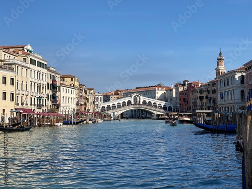 Island murano in Venice Italy. View on canal with boat and motorboat water © murat