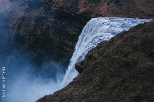 Fototapeta Naklejka Na Ścianę i Meble -  Beautiful and famous Skogafoss waterfall in South of Iceland, Europe