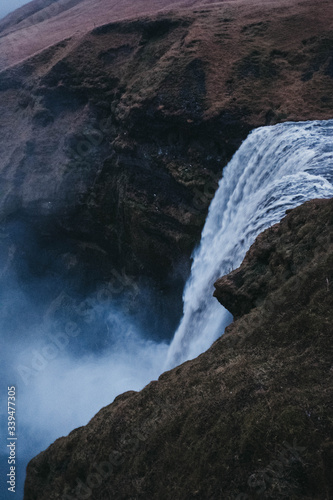 Skogafoss waterfall. Golden Circle  South Iceland.