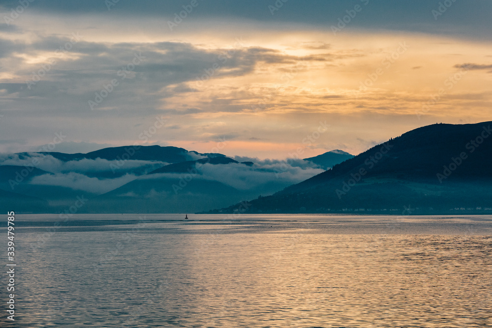 Schottland Firth of Clyde See Abendstimmung