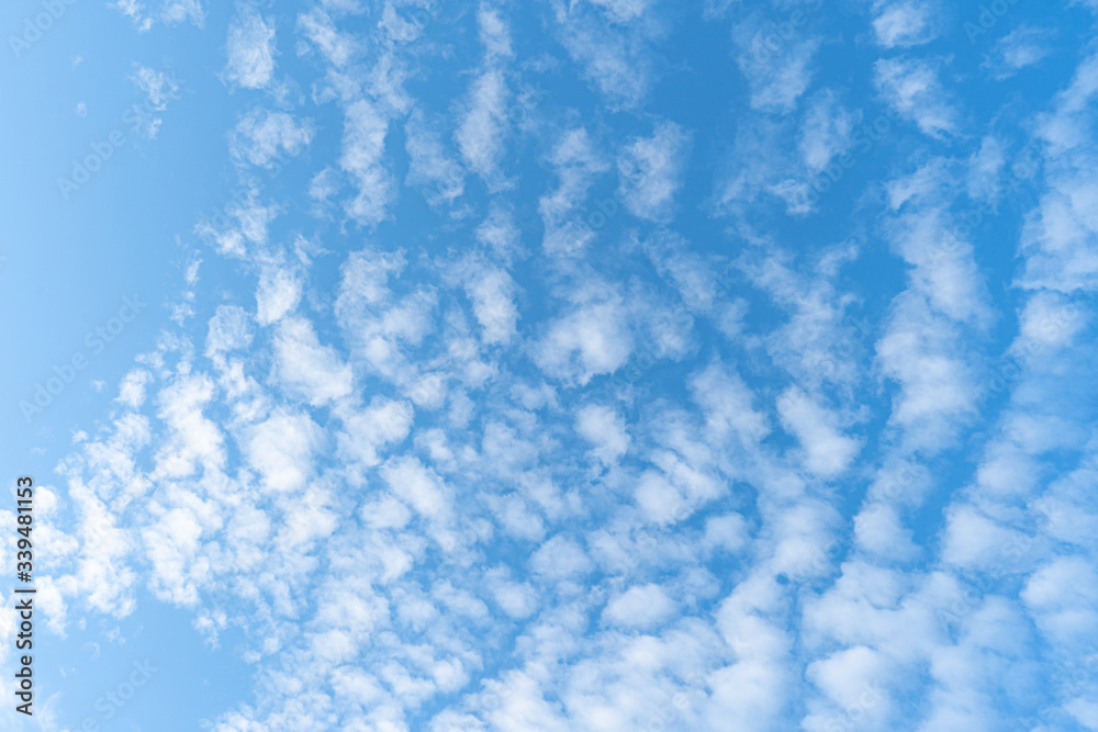 Clouds in the blue sky Background