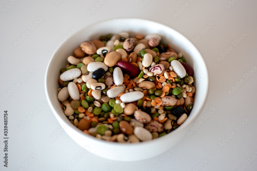 mixed legumes in bowl mixed legumes in bowl