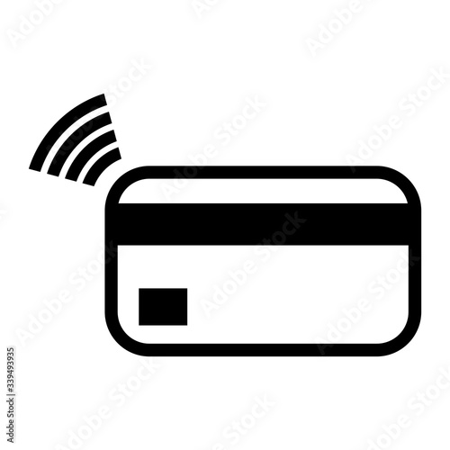 Bank card contactless icon