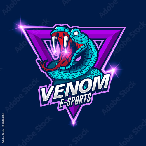 e-sports Snake Logo, venom e-sport logo