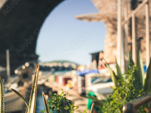 Cuadro en lienzo Old and beautiful harbour Vallons des Auffes in Marseille, France