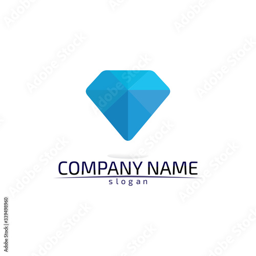 Diamond and Jewel design vector Logo Template symbol