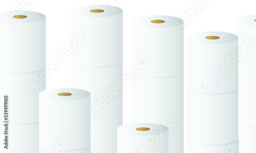 Toilet rolls Toiler paper tissue vector