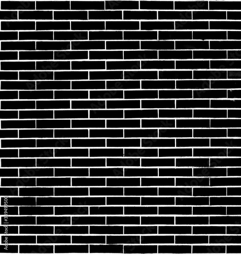 The black brick wall surface can be used as a background.