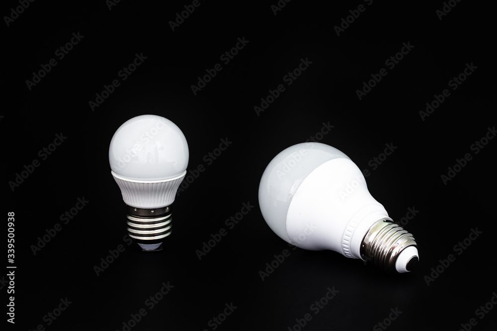 led lamp white electronic on black background led lamp white electronic on black background
