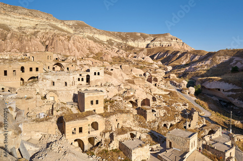 Ols stone houses at Cavusin town in Cappadocia