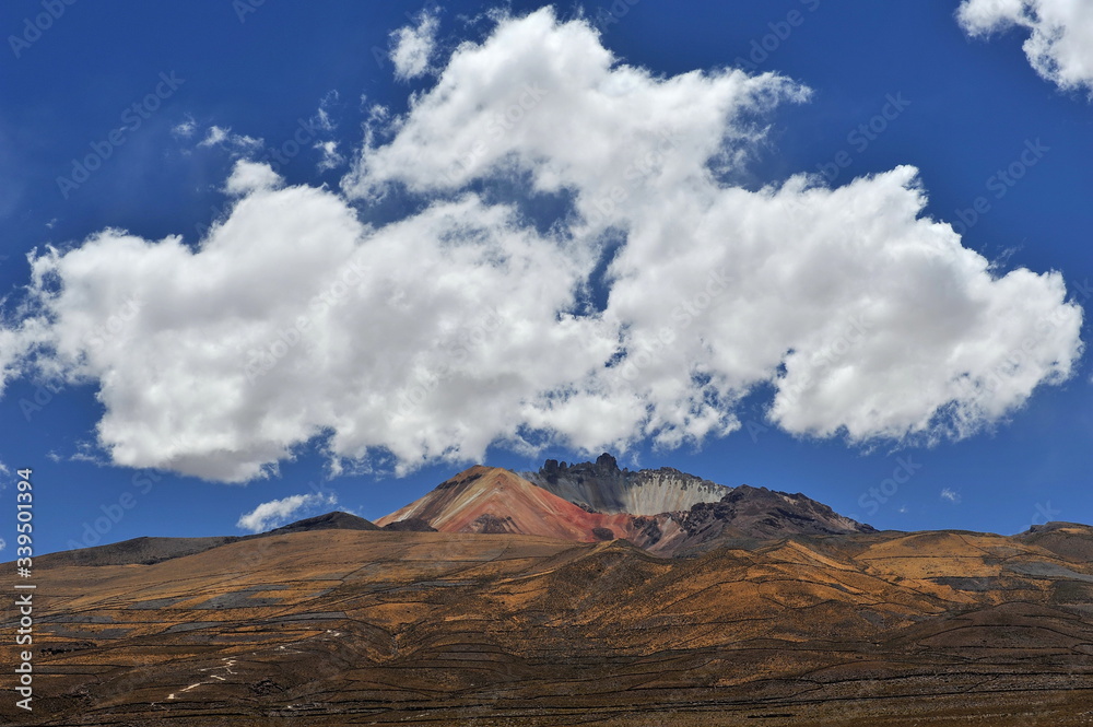 Unique landscapes of the Solar de Uyuni desert. Bolivia.