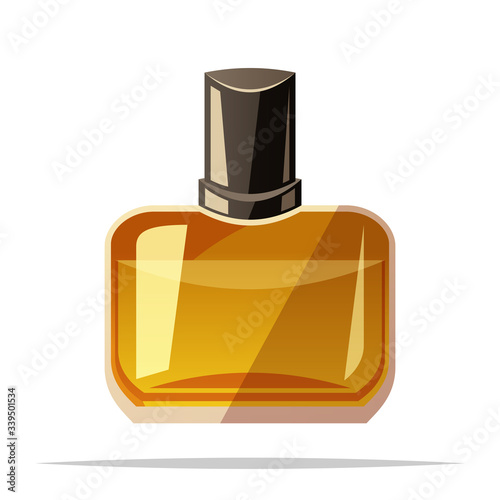 Men perfume vector isolated illustration