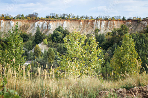 White well chalk quarry in the Voronezh region. Russia. photo