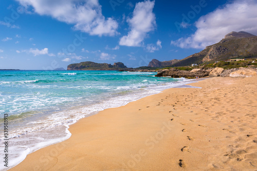 Beautiful Falassarna beach on Crete, Greece