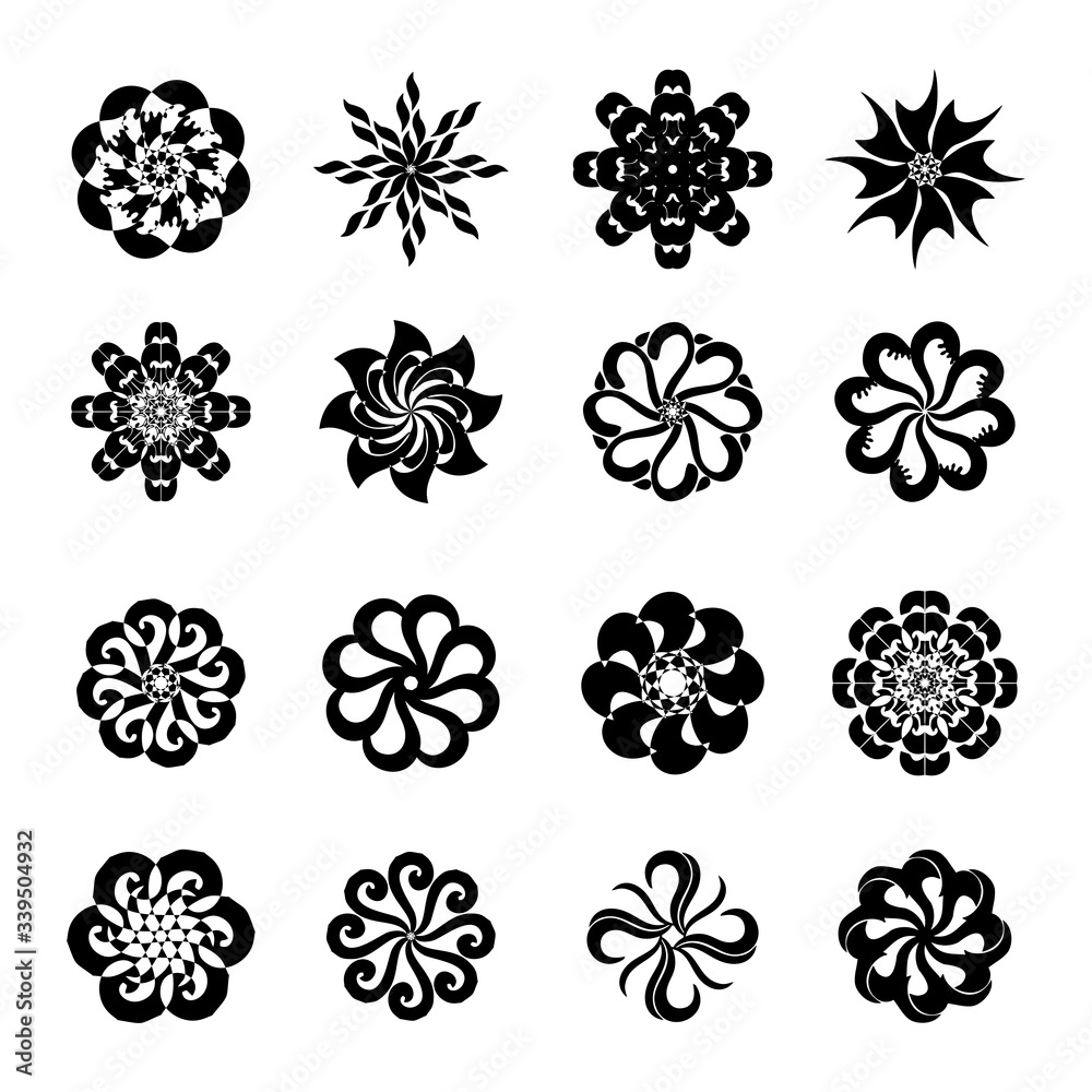 Abstract Trendy Symbol Logo Design Set Abstract Trendy Symbol Logo Design Set