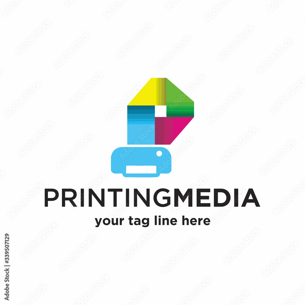 printing logo template vector.