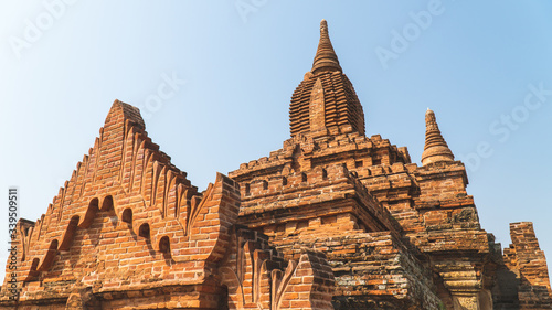 Old Bagan Brick Buddhist Temple Myanmar