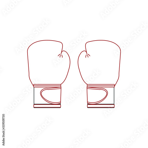 boxing gloves. illustration for web and mobile design.