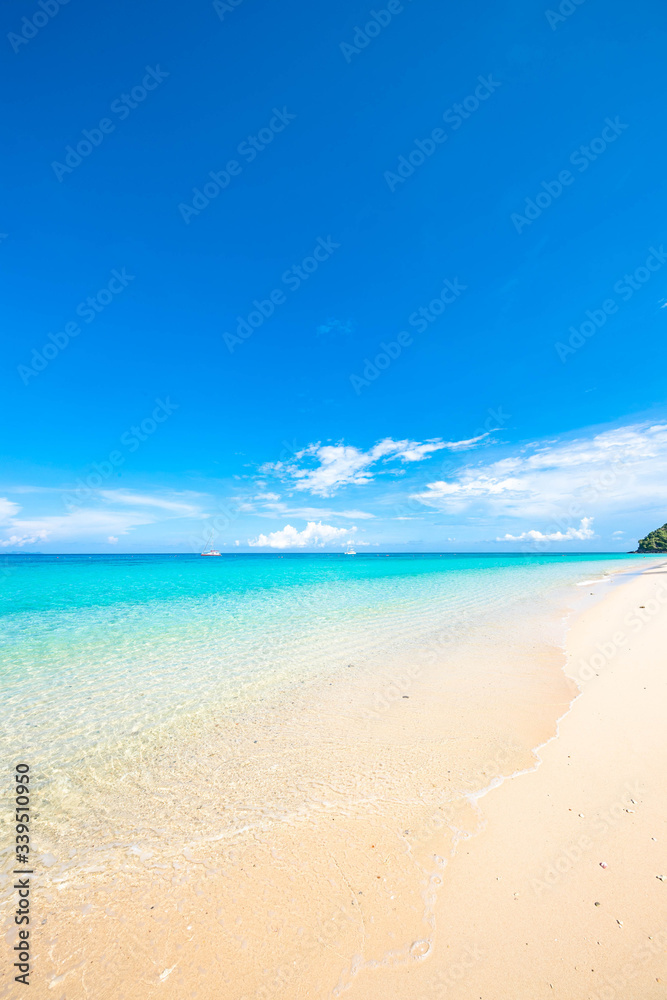 Obraz premium プーケット島にある天国に近い島「マイトンアイランド」イルカに遭遇できることで有名な島です。