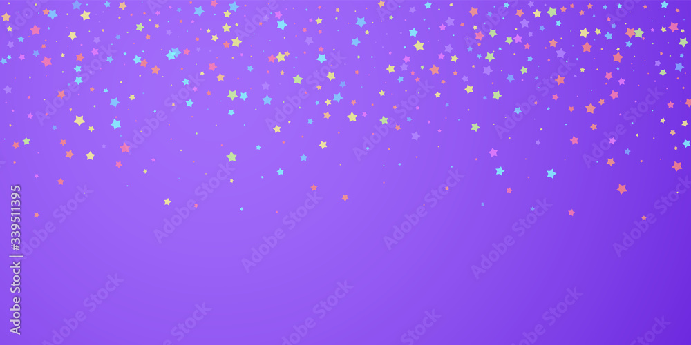 Festive confetti. Celebration stars. Colorful star