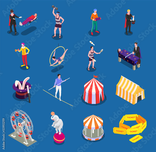 Circus Icons Set