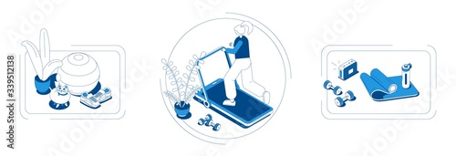 Gym Fitness Workout Concept 