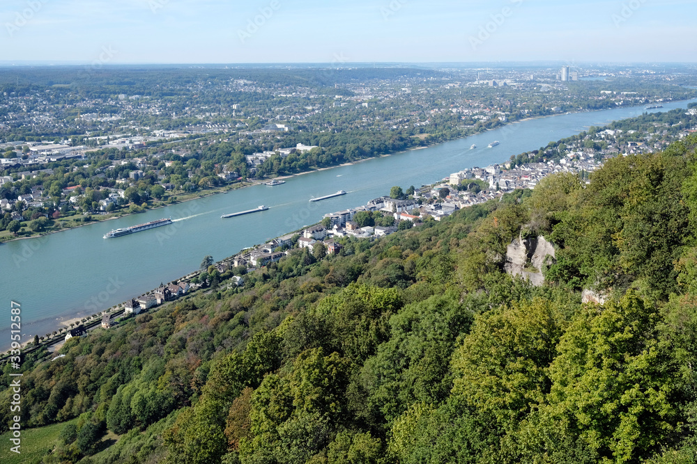 Looking over the river Rhine near Königswinter