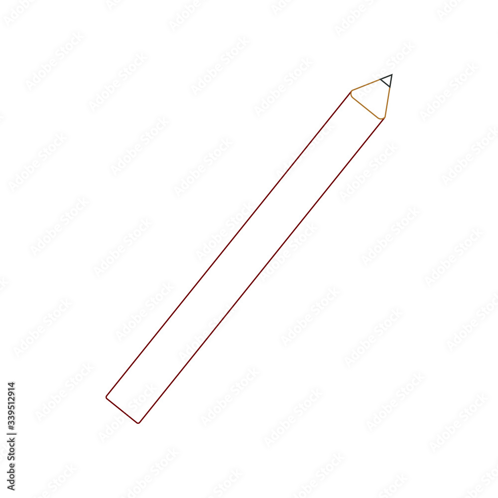 woodworking pencil. illustration for web and mobile design. woodworking pencil. illustration for web and mobile design.