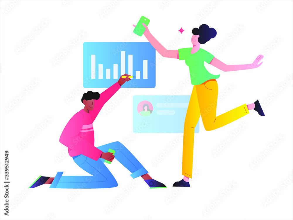 Fototapeta premium business man running