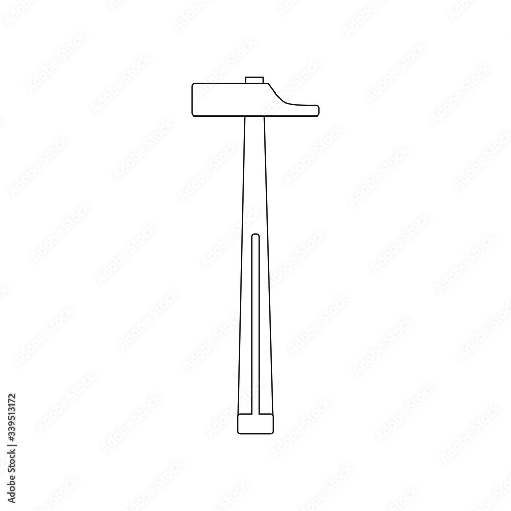 carpentry hammer. illustration for web and mobile design. carpentry hammer. illustration for web and mobile design.