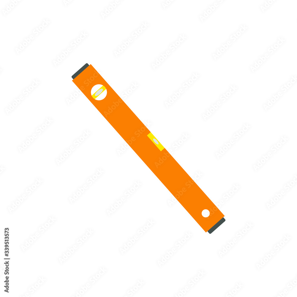 carpenter level. illustration for web and mobile design.