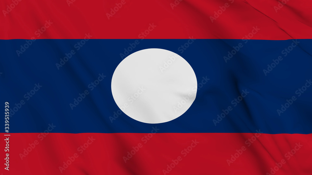 laos flag is waving 3D animation. laos flag waving in the wind. National flag of laos. laos flag is waving 3D animation. laos flag waving in the wind. National flag of laos.