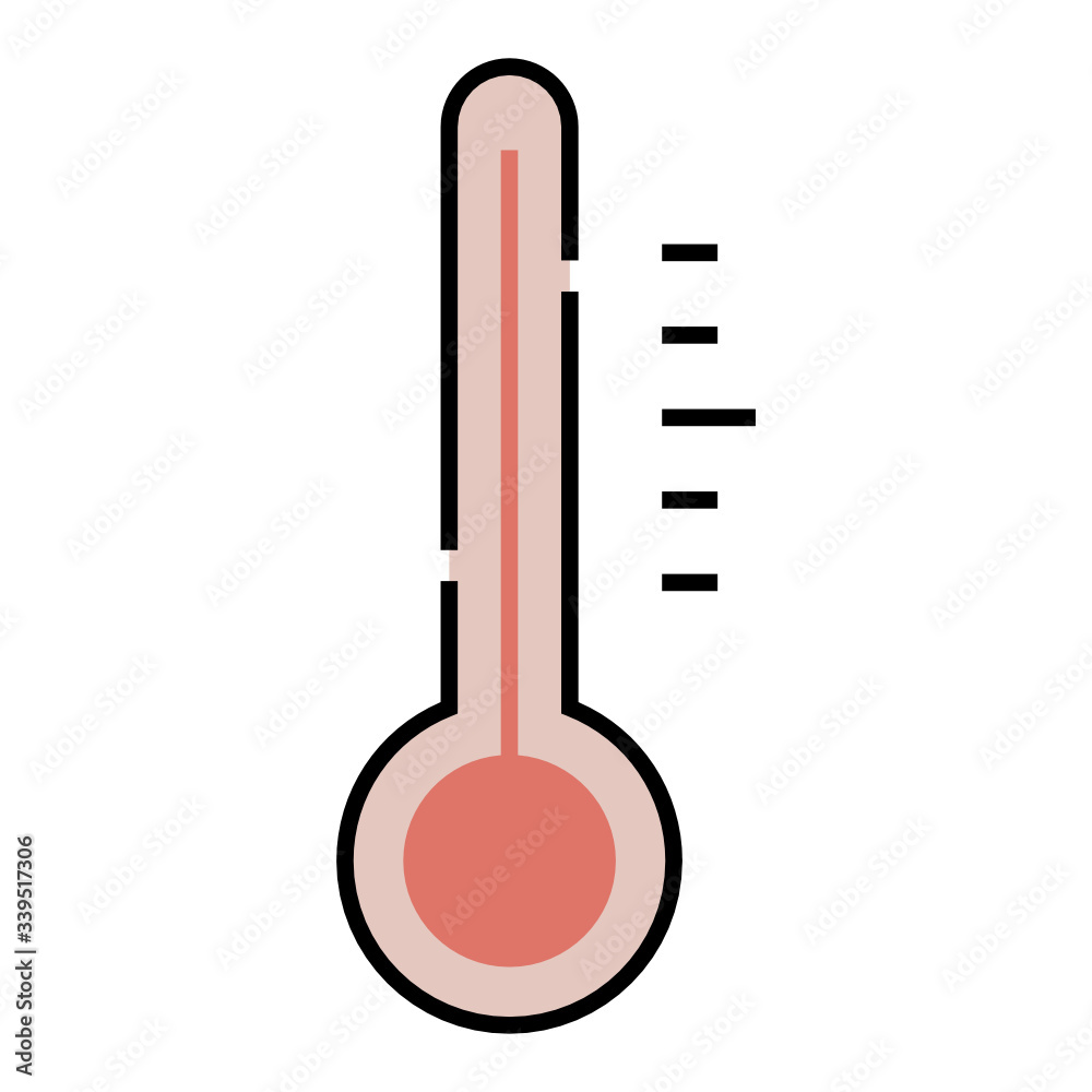 thermometer icon design color line style thermometer icon design color line style